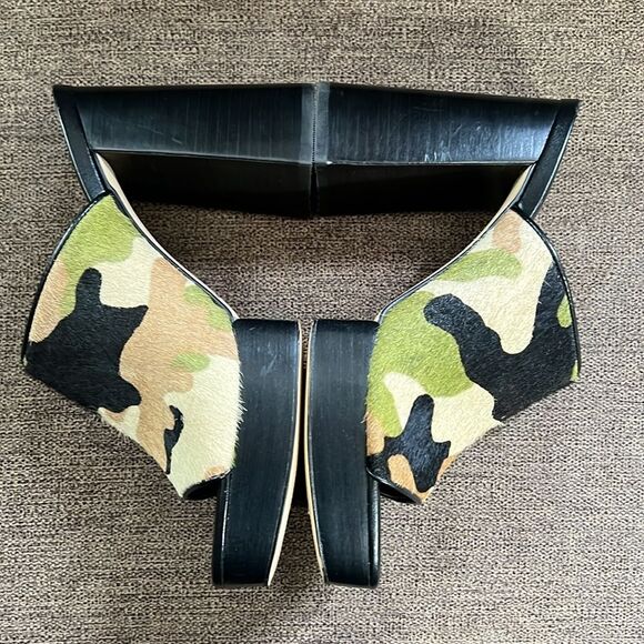 New Michael Kors Black Celeste Platform Sandals Women’s Size 6 in Smokey-Multi - Picture 10 of 15